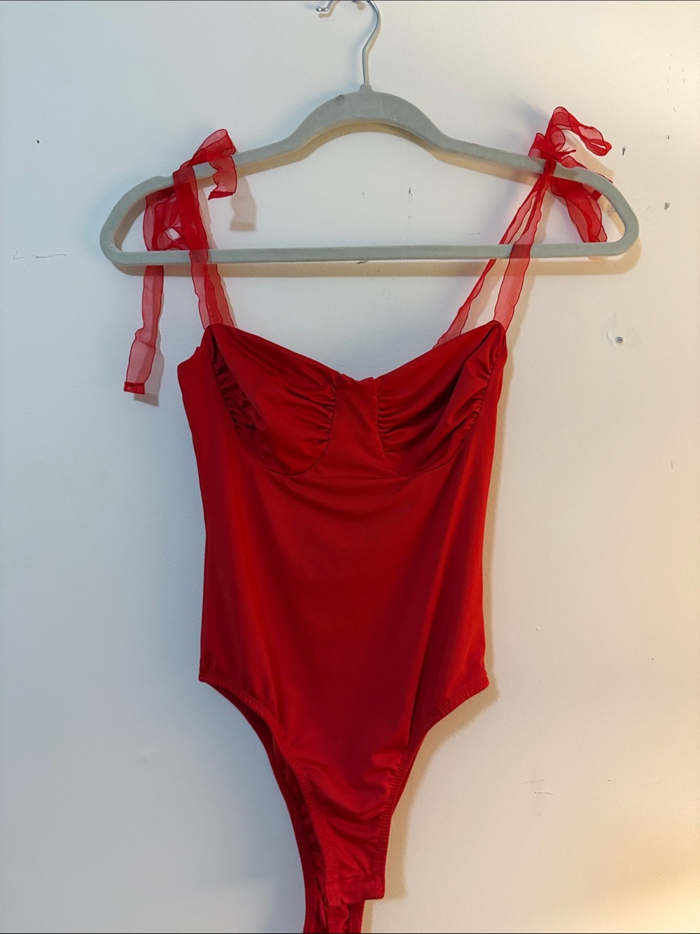 Red princess polly Bodysuit